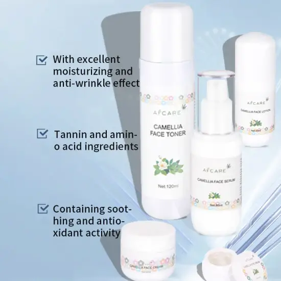 Bộ sản phẩm chăm sóc da hữu cơ tinh tế từ chiết xuất trà xanh Camellia Sinensis hình ảnh 1-description