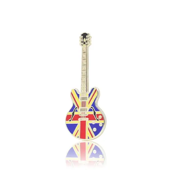 Huy hiệu guitar chất lượng bán buôn từ nhà máy, hoạt hình dễ thương, kim loại cổ điển và sáng tạo hình ảnh 1-description