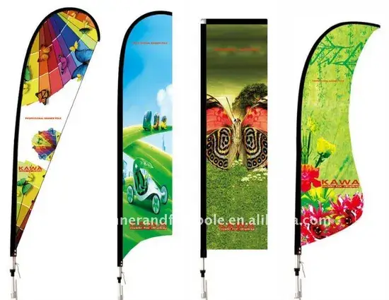 Cờ quảng cáo ngoại trời tùy chỉnh 10FT cho sự kiện triển lãm hình ảnh 1-description