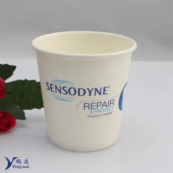 Đồ dùng nha khoa: Cốc giấy phân hủy sinh học PLA sử dụng một lần hình ảnh 1-description