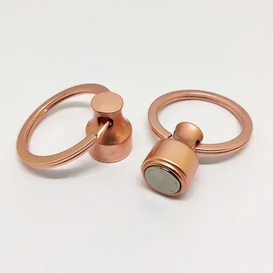 Móc chìa khóa kim loại độc đáo, phụ kiện thời trang, khóa từ tính, in logo chuyển nhiệt, thiết kế tùy chỉnh hình ảnh 1-description