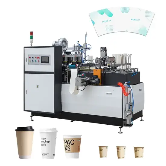 Máy sản xuất cốc giấy PE tùy chỉnh đơn và đôi theo yêu cầu hình ảnh 1-description