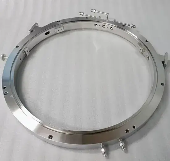 Máy gia công tiện CNC: Sản phẩm bộ phận hàn chính xác và mặt bích chân không cho trao đổi nhiệt hình ảnh 1-description
