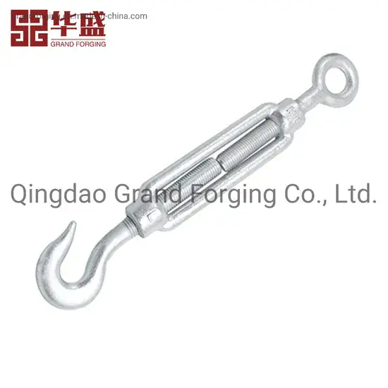 Combo DIN1480: Cái móc và cái mắt turnbuckle rèn dập mạ kẽm từ nhà sản xuất hình ảnh 1-description