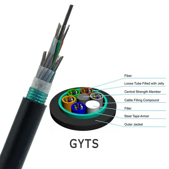 Chế độ 48 Cáp quang sợi đơn với công nghệ gia cường kim loại hình ảnh 1-description