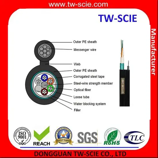 Hệ thống truyền dẫn thông tin 8 ống lỏng và 6 sợi quang đơn - GYTC8S chế độ mới hình ảnh 1-description