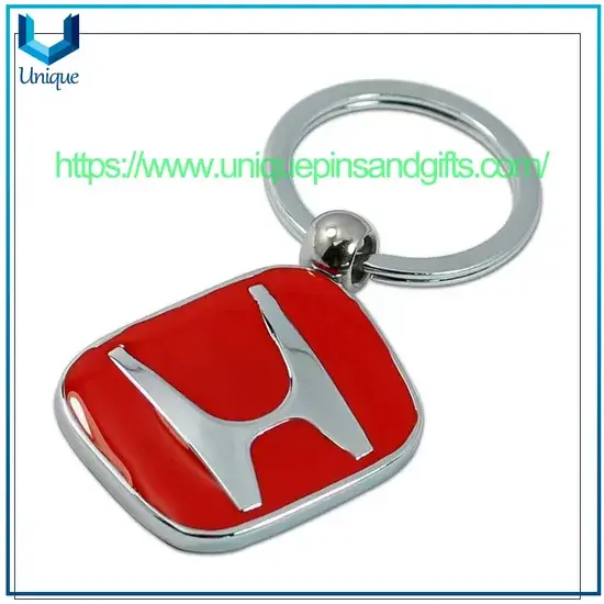 Móc khóa hoạt hình kim loại tùy chỉnh chất lượng cao cho xe hơi và sơn men hình ảnh 1-description