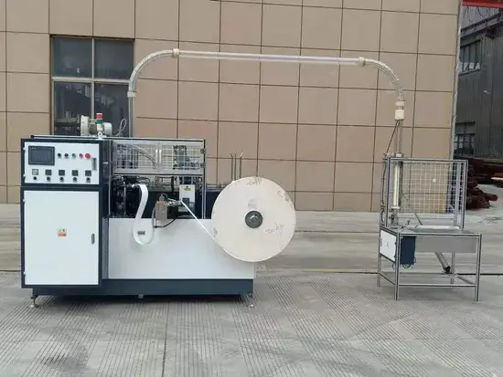 Máy sản xuất cốc giấy phủ PE tiên tiến với hiệu suất cao và công nghệ siêu âm hình ảnh 1-description