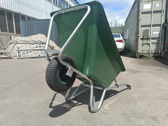 Khay nhựa Poly Hà Lan dung tích 160L đi kèm 2 bánh xe cho xe đẩy đất hình ảnh 1-description