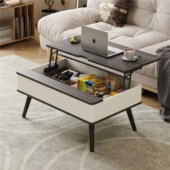 Nguyên Khối 16mm Chất Liệu Chống Nước Bàn Cafe Sang Trọng Phù Hợp Phong Cách Bán Chạy hình ảnh 1-description