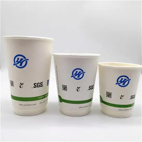 Cốc giấy tre hai lớp thân thiện môi trường phân hủy tự nhiên hình ảnh 1-description
