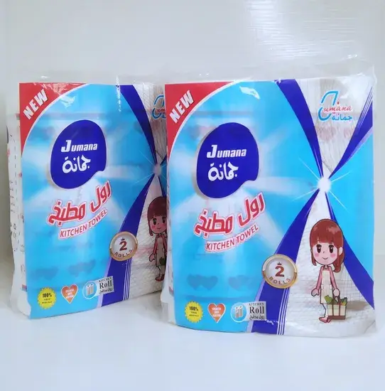 Khăn giấy bếp thấm hút màu sắc, khăn giấy cuộn trắng cho việc lau dầu trong bếp hình ảnh 1-description