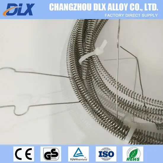 Hợp kim niken crom điện dây cuộn Fecral cao 5mm, dùng cho lò nung hình ảnh 1-description