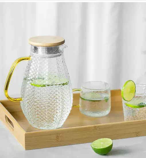 Bình Thủy Tinh Tùy Chỉnh 1400ml và 1600ml, Phù Hợp Cho Đá, Trà, Nước Ép và Đồ Uống hình ảnh 1-description