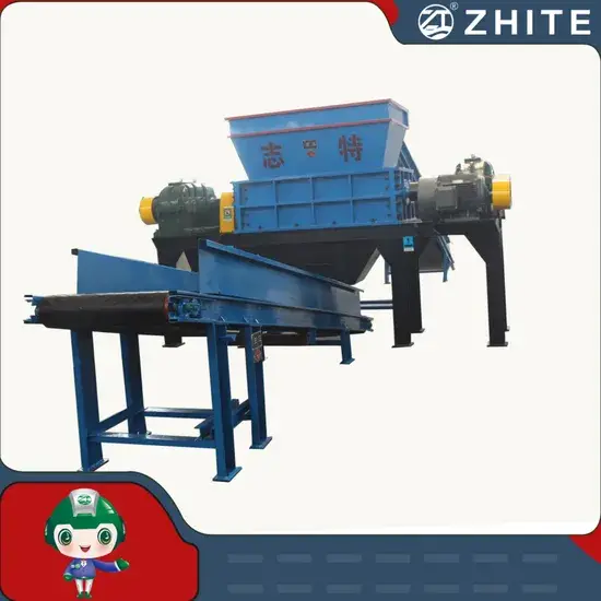 Máy nghiền hai trục đa năng cho xử lý nhựa, kim loại, chất thải y tế, gỗ và lốp xe hình ảnh 1-description