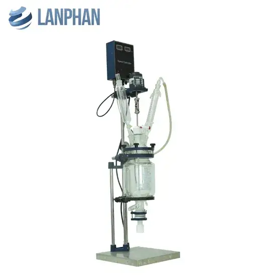 Bình phản ứng kính đôi với lớp khuấy từ nhà sản xuất uy tín hình ảnh 1-description
