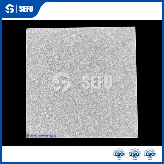 Tấm lọc bọt gốm xốp alumina chịu lửa cho quá trình lọc đúc nhôm - Các đơn vị cung cấp vật liệu Al2O3 hình ảnh 1-description