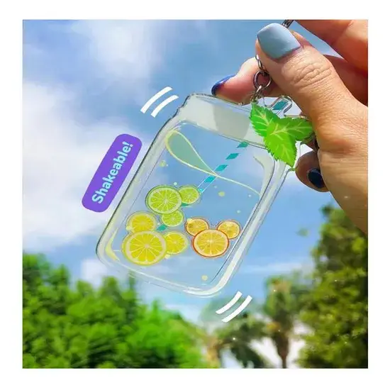 Máy làm charm lắc tùy chỉnh - Móc khóa acrylic trong suốt cho quà tặng độc đáo hình ảnh 1-description