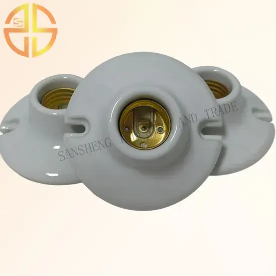 Đèn sứ màu trắng E27 hiện đại phù hợp cho hệ thống chiếu sáng của bạn hình ảnh 1-description