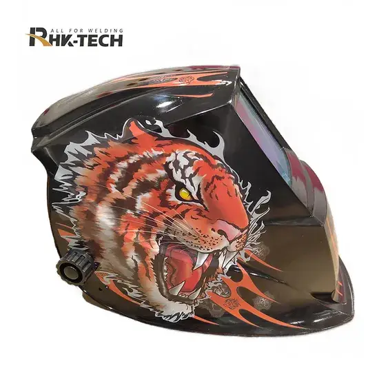 Nhãn dán động vật Rhk Tech OEM tùy chỉnh và mũ bảo hộ hàn điện tử tự động cho hàn TIG MIG và năng lượng mặt trời hình ảnh 1-description