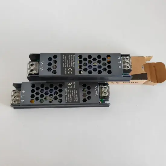 Bộ nguồn AC DC SMPS LED (màu Nhôm Đen) - Phụ kiện điều khiển cho đèn LED dây hình ảnh 1-description