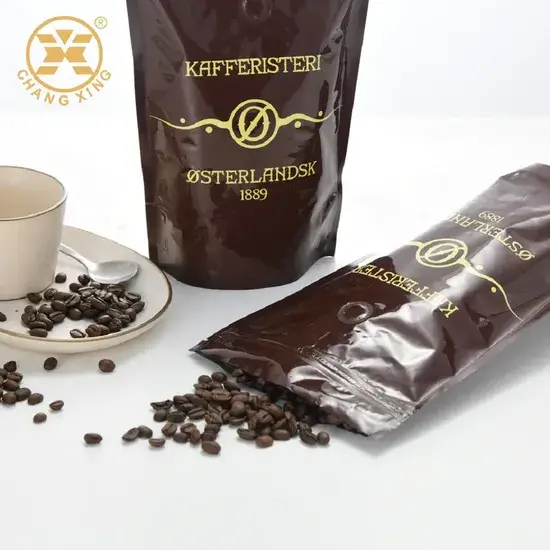 Túi Pouch Bên Hông In Ấn Cho Đóng Gói Cà Phê - Sản Xuất Từ 1kg Đến 5kg hình ảnh 1-description