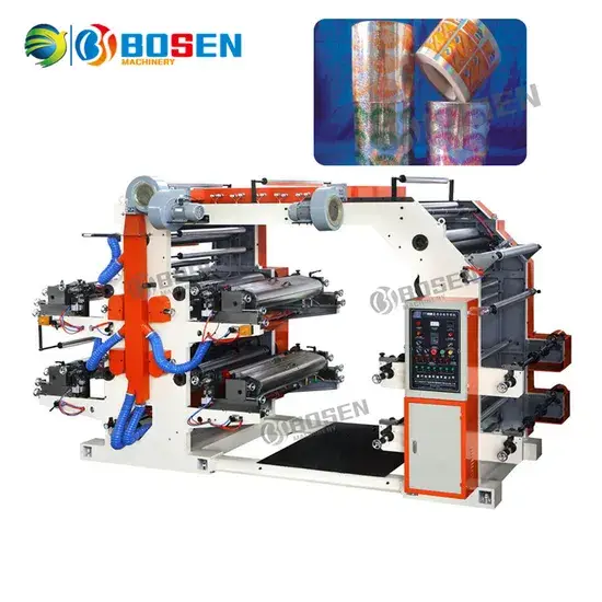 Máy in Flexo chuyên dùng cho túi phim nhựa PE/PP/BOPP, hoạt động tốc độ cao hình ảnh 1-description