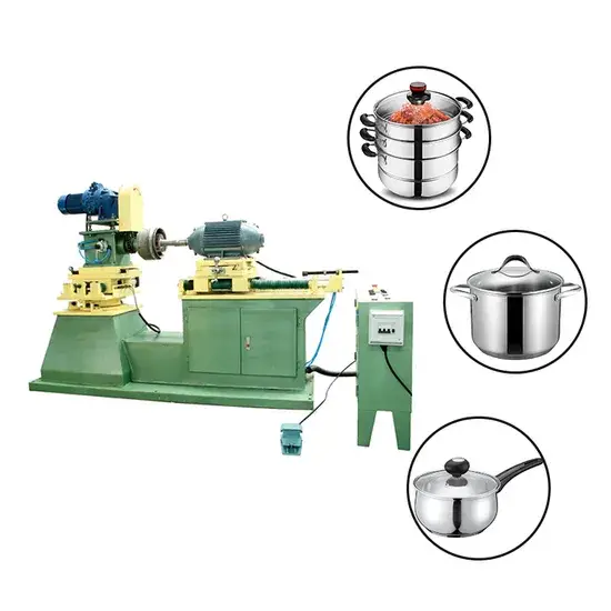 Máy CNC mài bề mặt kim loại inox và nhôm cho việc đánh bóng nồi hình ảnh 1-description