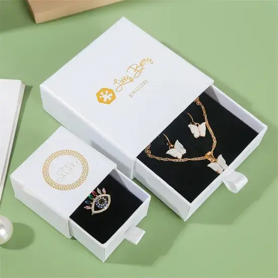 Hộp quà tặng độc đáo dành cho trang sức với công nghệ in logo foil cao cấp hình ảnh 1-description