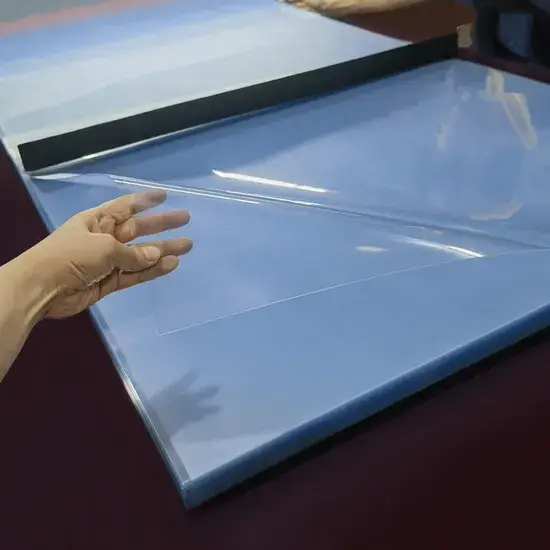 Vận chuyển biển sản phẩm nhựa tấm PVC trong suốt cứng - Quy trình sản xuất chất lượng hình ảnh 1-description