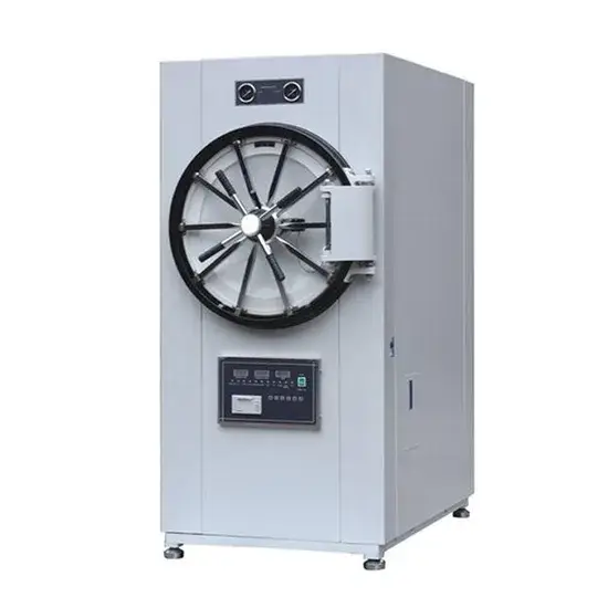 Nồi hấp tiệt trùng áp lực cho các cơ sở y tế với thiết kế hình trụ lớn hình ảnh 1-description