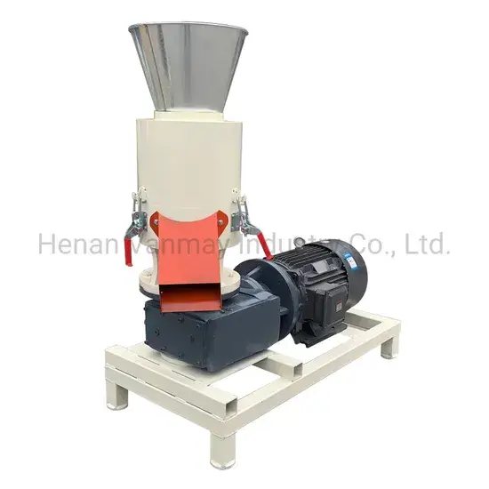 Máy ép viên gỗ loại hộp số hoạt động bằng động cơ diesel tạo viên gỗ từ nguyên liệu gỗ thải hình ảnh 1-description