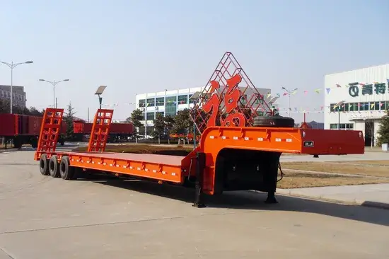 Sản phẩm rơ moóc bán tải thấp trục nặng cho vận chuyển hàng hóa hình ảnh 1-description