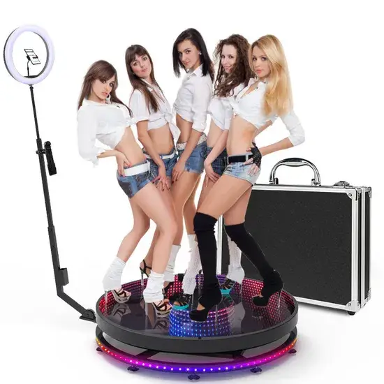 Thiết bị tự sướng 360 độ cho sự kiện xã hội - Đạo cụ iPad iPhone chụp ảnh xoay tự động điện thoại hình ảnh 1-description