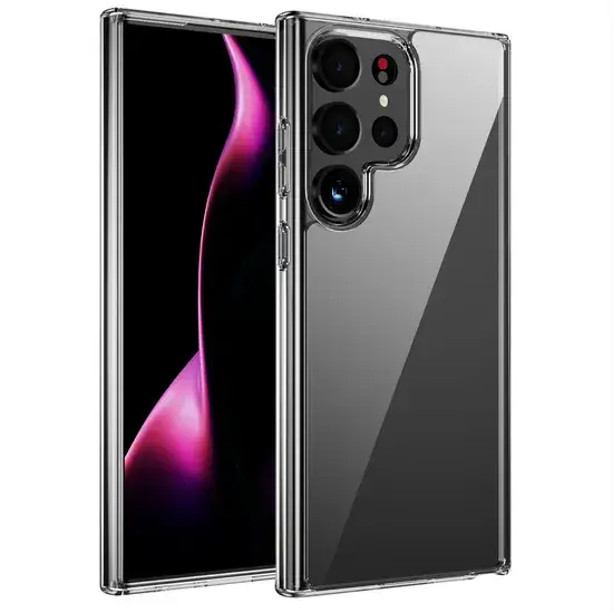 Ốp lưng Samsung Galaxy S23 Ultra chất liệu Acrylic + TPU Hybrid, chống rơi và bảo vệ điện thoại trong suốt hình ảnh 1-description