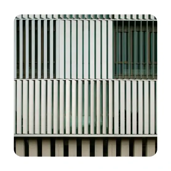 Thiết bị điều chỉnh ánh sáng mặt trời thông minh với vật liệu nhôm Aeroblobin Metal Louvre hình ảnh 1-description