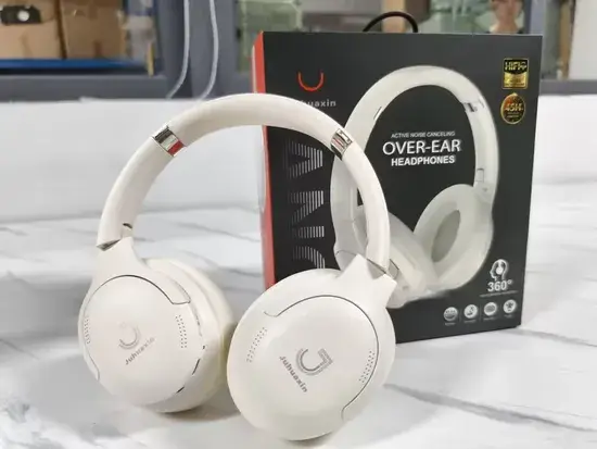 Tai nghe chơi game Juhuaxin OEM tùy chỉnh, giảm tiếng ồn, kiểu over-ear, tai nghe Bluetooth không dây cho máy tính với công nghệ ANC và ENC, mua số lượng lớn hình ảnh 1-description