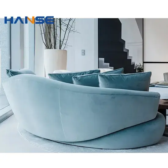 Bộ ghế sofa nhung sang trọng dành cho phòng khách và khách sạn, thỏa mãn nhu cầu về nội thất hình ảnh 1-description