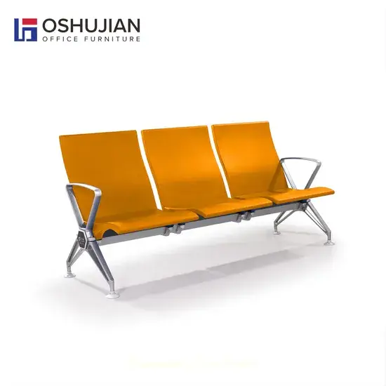 Ghế đợi sân bay 3 chỗ ngồi với lớp đệm PU Foam thoải mái hình ảnh 1-description