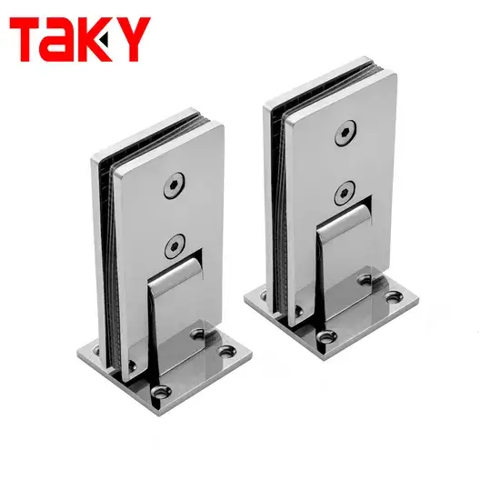 Thiết kế mới bản lề cửa kính tempered không khung phòng tắm, mở đóng chậm bằng thép mềm hiện đại hình ảnh 1-description