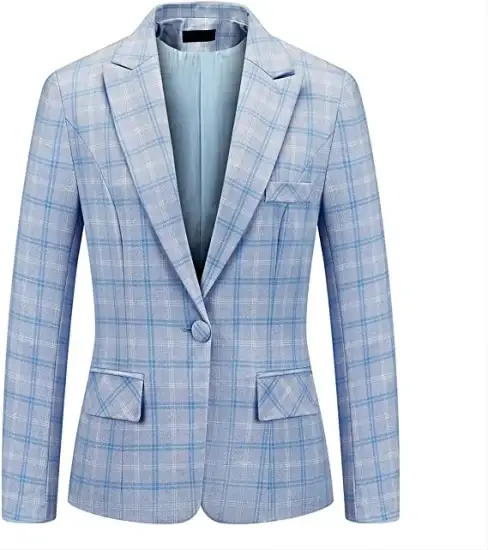 Bộ vest nữ công sở kẻ sọc thời trang, phong cách, áo vest blazer tay dài với form vừa vặn hình ảnh 1-description