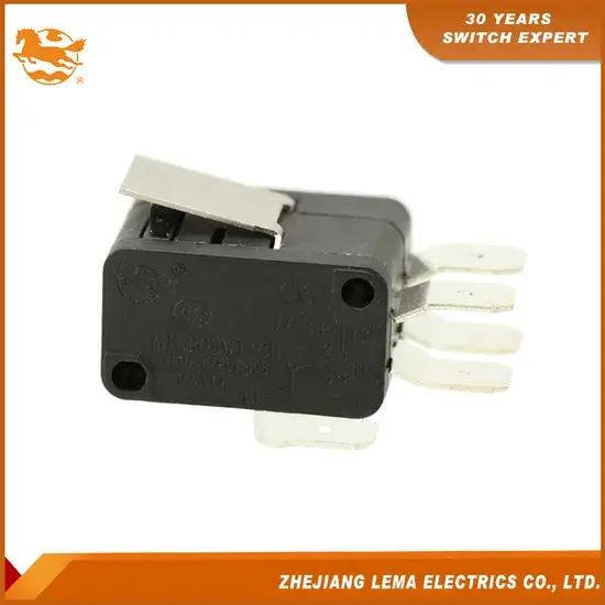 Công tắc vi mô cần ngắn màu đen - Sản phẩm chất lượng từ nhà cung cấp Lema Kw7-1II hình ảnh 1-description