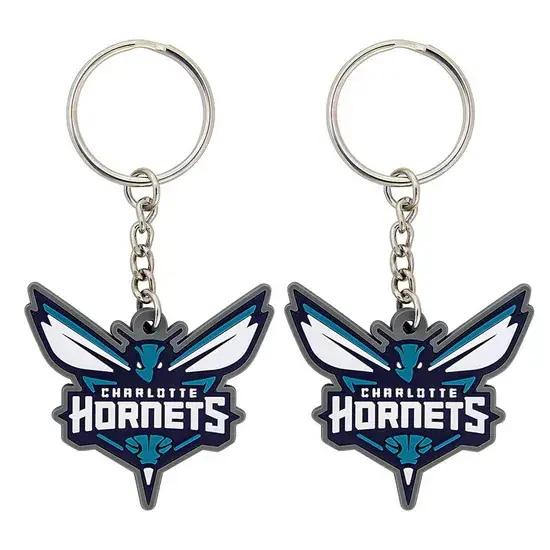 Đồ trang trí móc khóa Charlotte Hornets cho người yêu bóng rổ hình ảnh 1-description