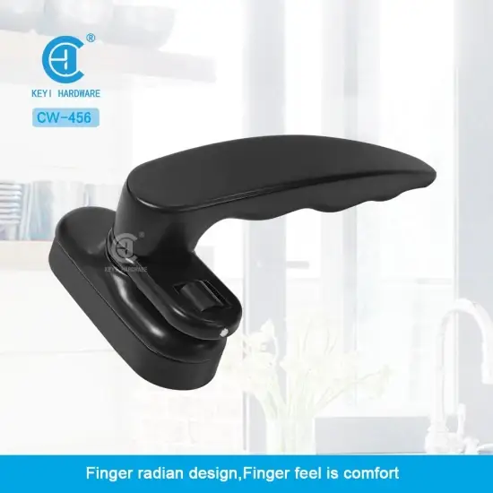 Cửa sổ an ninh với tay nắm 7-Shape và thông thoáng, làm từ hợp kim nhôm hình ảnh 1-description