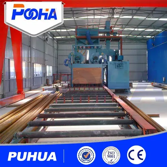 Máy làm sạch phun cát ống thép tốc độ cao - Giải pháp hiệu quả cho việc làm sạch ống thép hình ảnh 1-description