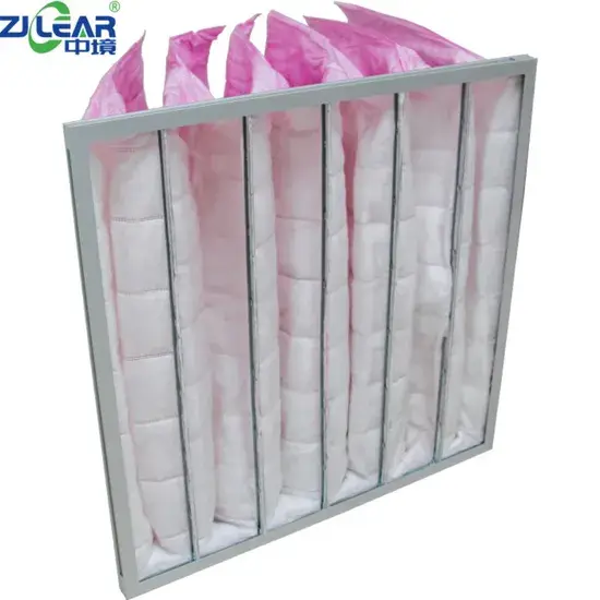 Túi lọc không khí bằng sợi thủy tinh có hiệu suất trung bình F4 F5 F6 F7 F8 hình ảnh 1-description