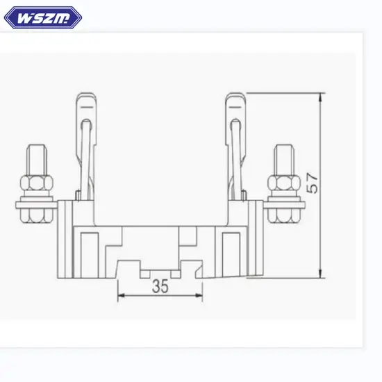 Hộp cầu chì 1000 V DC Nh1 chất lượng - Đa dạng kích thước, có thể tùy chỉnh Đế cầu chì PV Nh hình ảnh 1-description