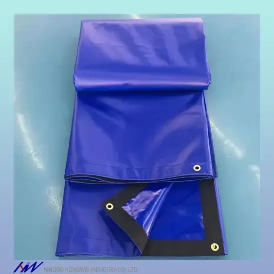 Tấm bạt PVC Canvas 650gsm cho việc che xe tải và rơ moóc hình ảnh 1-description