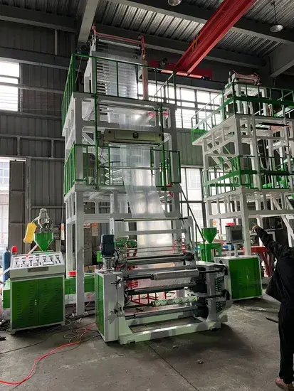 Máy ép phim thổi ABA, thiết bị 3 lớp đồng trục ABA hình ảnh 1-description