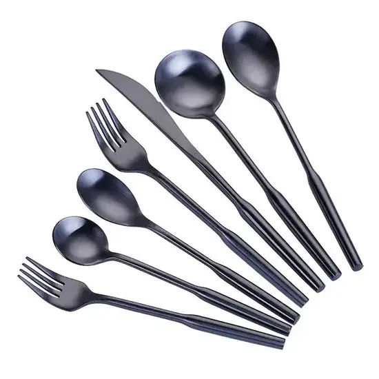 Bộ đồ ăn inox sang trọng dành cho tiệc cưới và nhà hàng - bộ 5 món hình ảnh 1-description